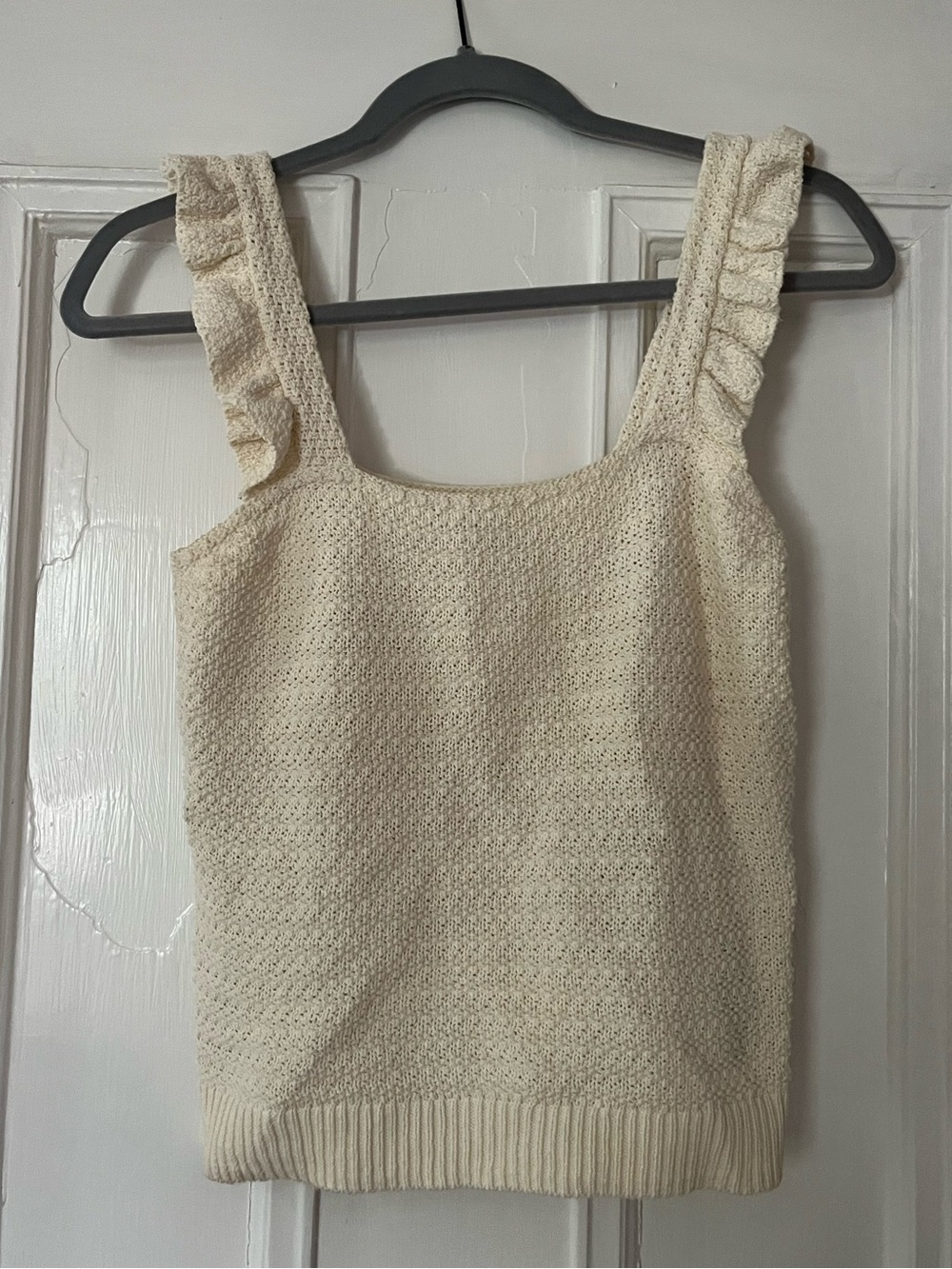 Madewell Cream Knit Summer Top
